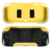 For Nintendo Switch Lite Game Console TPU Stand Protective Case(Yellow Black)