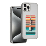 For iPhone 15 Pro NFC Four-Color E-ink Screen DIY Phone Case(Gray)