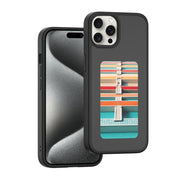 For iPhone 15 Pro Max NFC Four-Color E-ink Screen DIY Phone Case(Black)