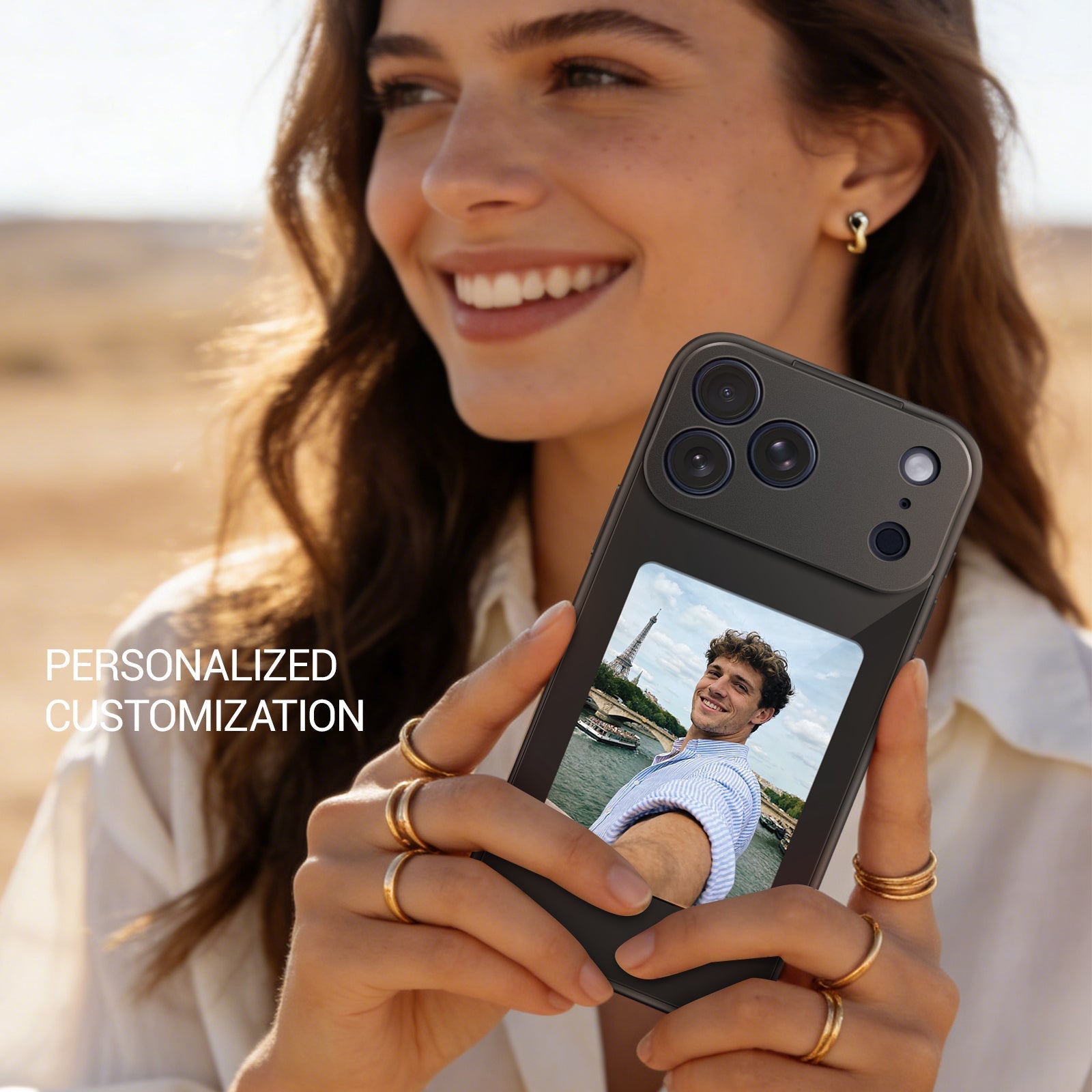 iPhone 17 NFC E-Ink Case with 4-Inch HD Display