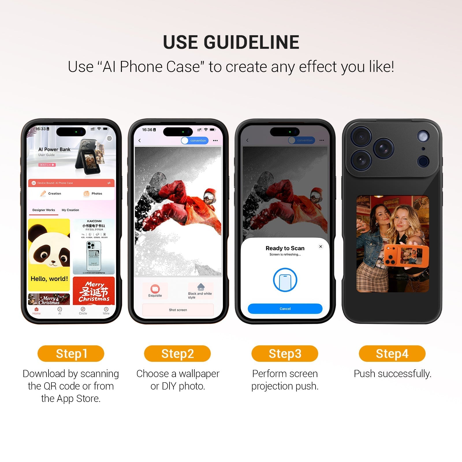 iPhone 17 NFC E-Ink Case with 4-Inch HD Display