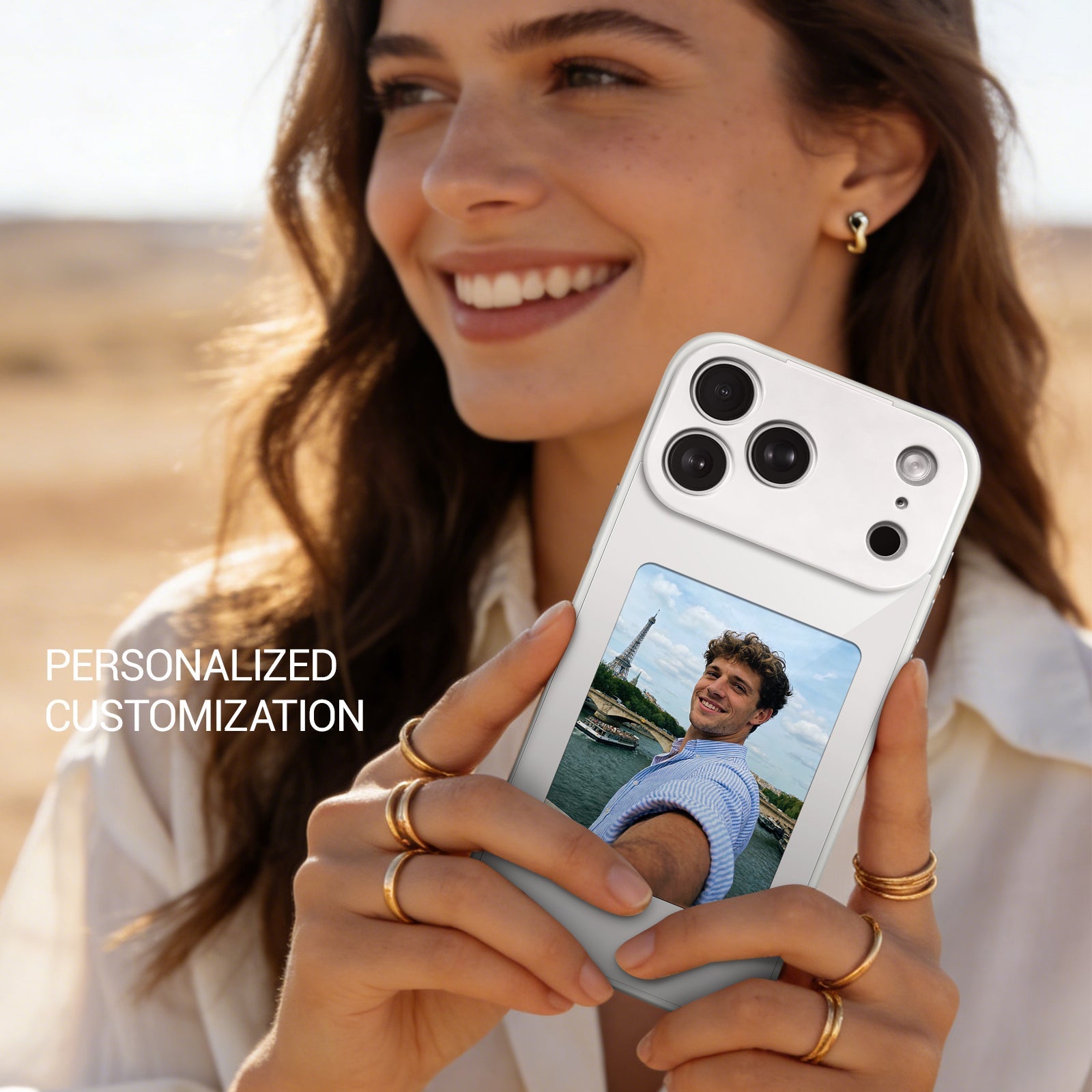 iPhone 17 NFC E-Ink Case with 4-Inch HD Display