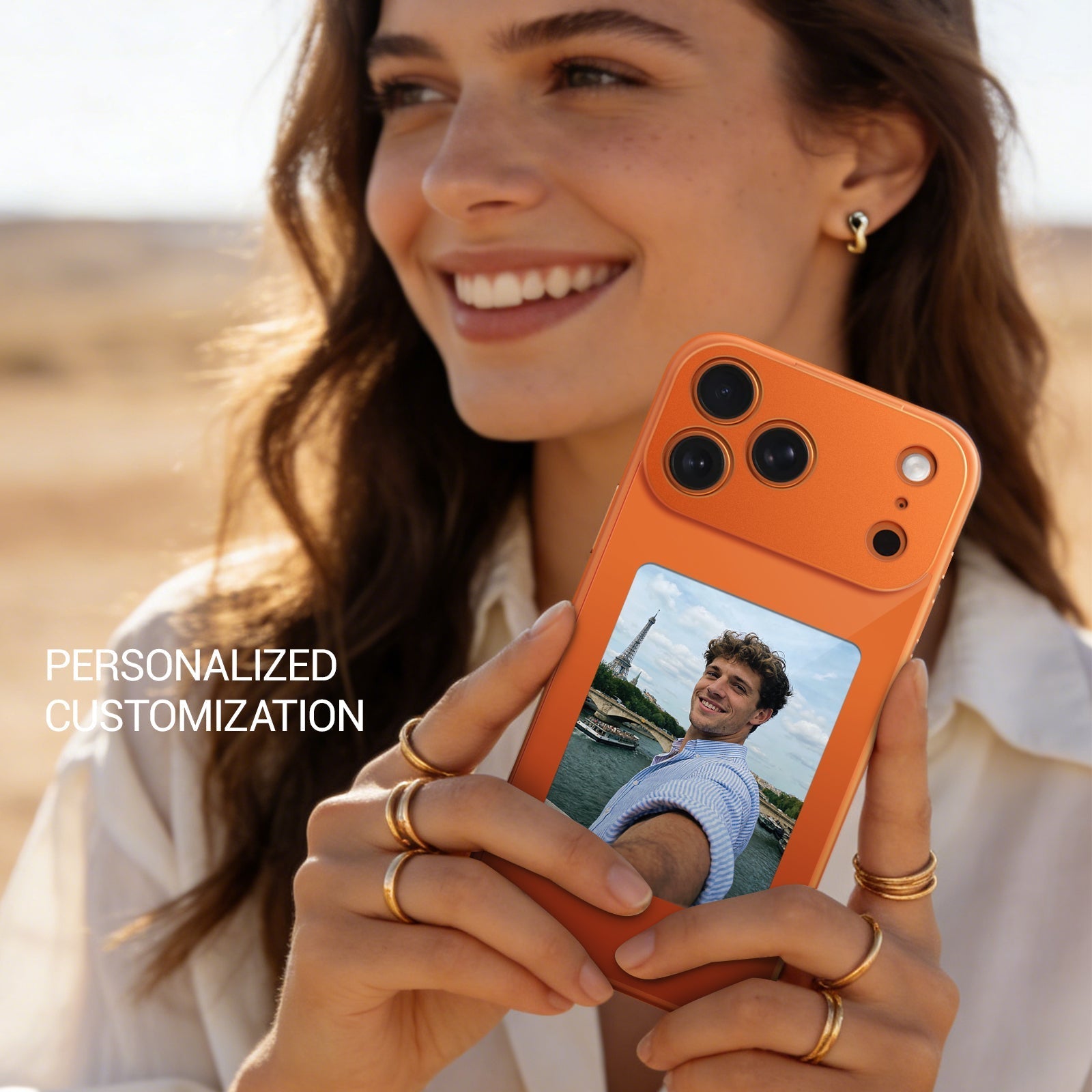 iPhone 17 NFC E-Ink Case with 4-Inch HD Display