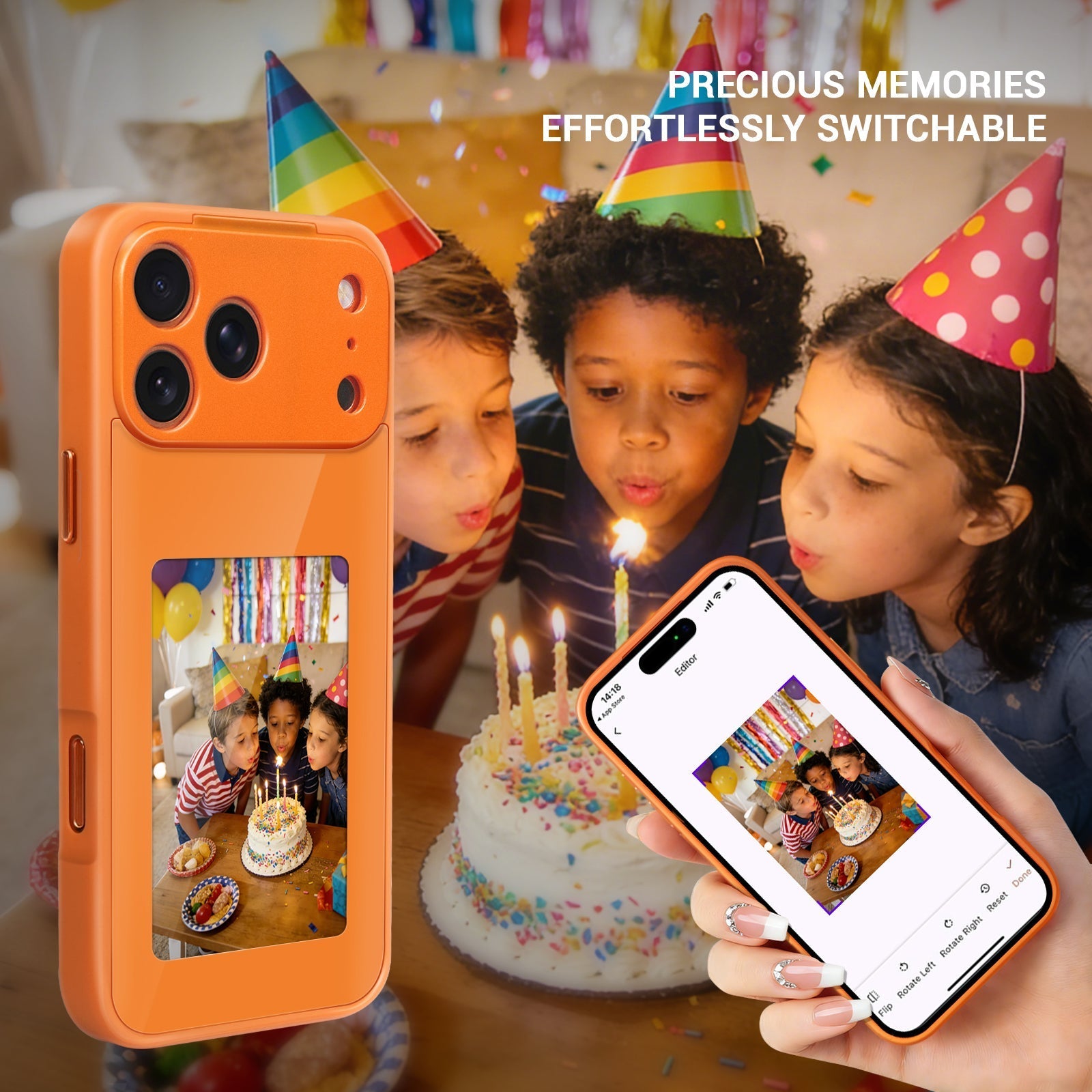 iPhone 17 NFC E-Ink Case with 4-Inch HD Display