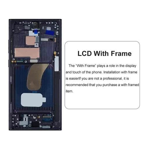 OLED LCD Display For Samsung Galaxy S23 Ultra S918 Touch Screen +Frame 6.7inch