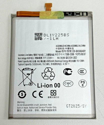 New Replacement Battery For Samsung Galaxy A366 A36 5G EB-BA566ABY 5000mah 4.5v