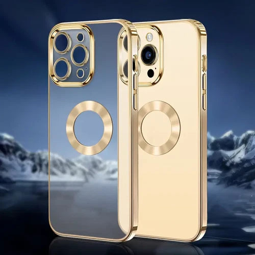 MagSafe Case For iPhone 16 Pro Max ShockProof Magnetic Gold Cover