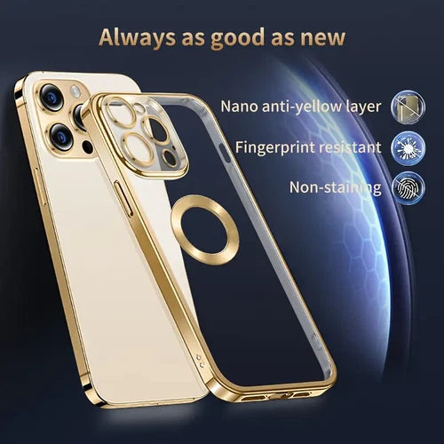 MagSafe Case For iPhone 16 Pro Max ShockProof Magnetic Gold Cover