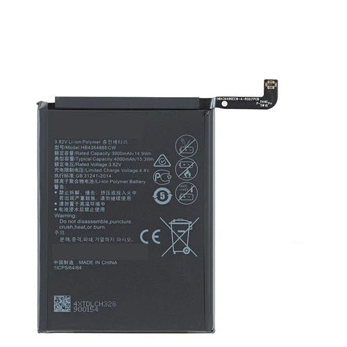 New Replacement Battery HB446486ECW For Huawei Honor 9X STK-LX3 4000mAh