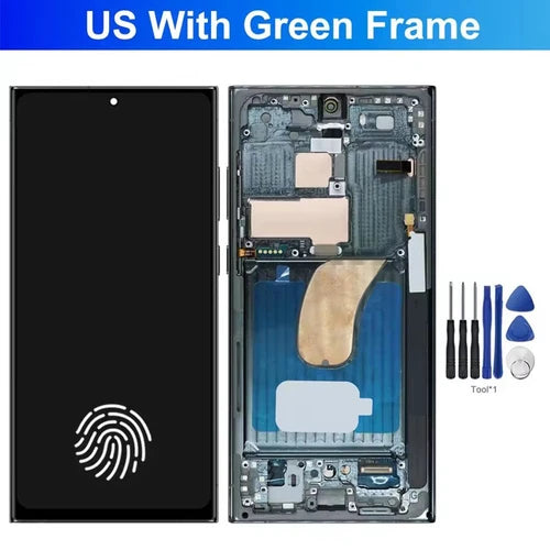 OLED LCD Display For Samsung Galaxy S23 Ultra S918 Touch Screen +Frame 6.7inch