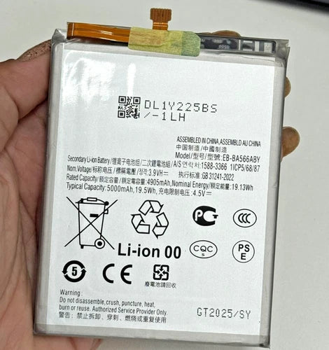 New Replacement Battery For Samsung Galaxy A566 A56 5G EB-BA566ABY 5000mah 4.5v