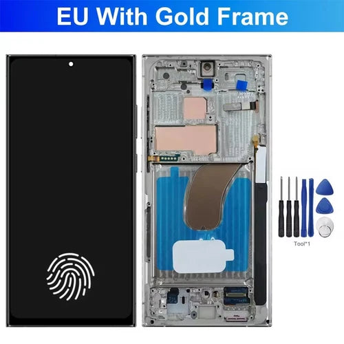 OLED LCD Display For Samsung Galaxy S23 Ultra S918 Touch Screen +Frame 6.7inch