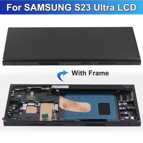 OLED LCD Display For Samsung Galaxy S23 Ultra S918 Touch Screen +Frame 6.7inch