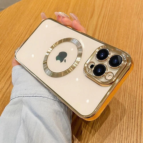 MagSafe Case For iPhone 16 Pro Max ShockProof Magnetic Gold Cover