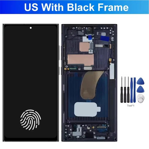 OLED LCD Display For Samsung Galaxy S23 Ultra S918 Touch Screen +Frame 6.7inch