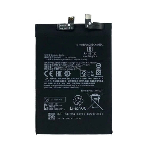 New BM5A Replacement Battery For Xiaomi Redmi Note 11 Pro 5160 mAh + Free Tools