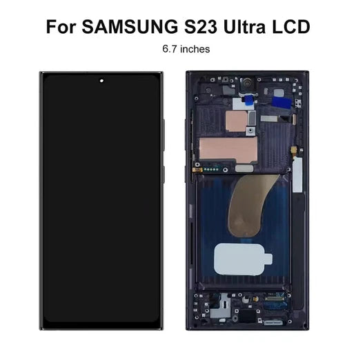 OLED LCD Display For Samsung Galaxy S23 Ultra S918 Touch Screen +Frame 6.7inch